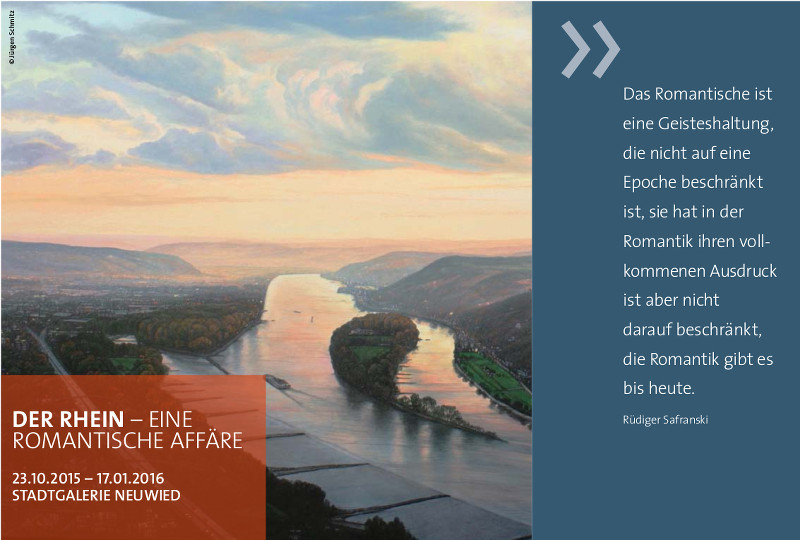 Flyer "Der Rhein – Eine Romantische Affäre"